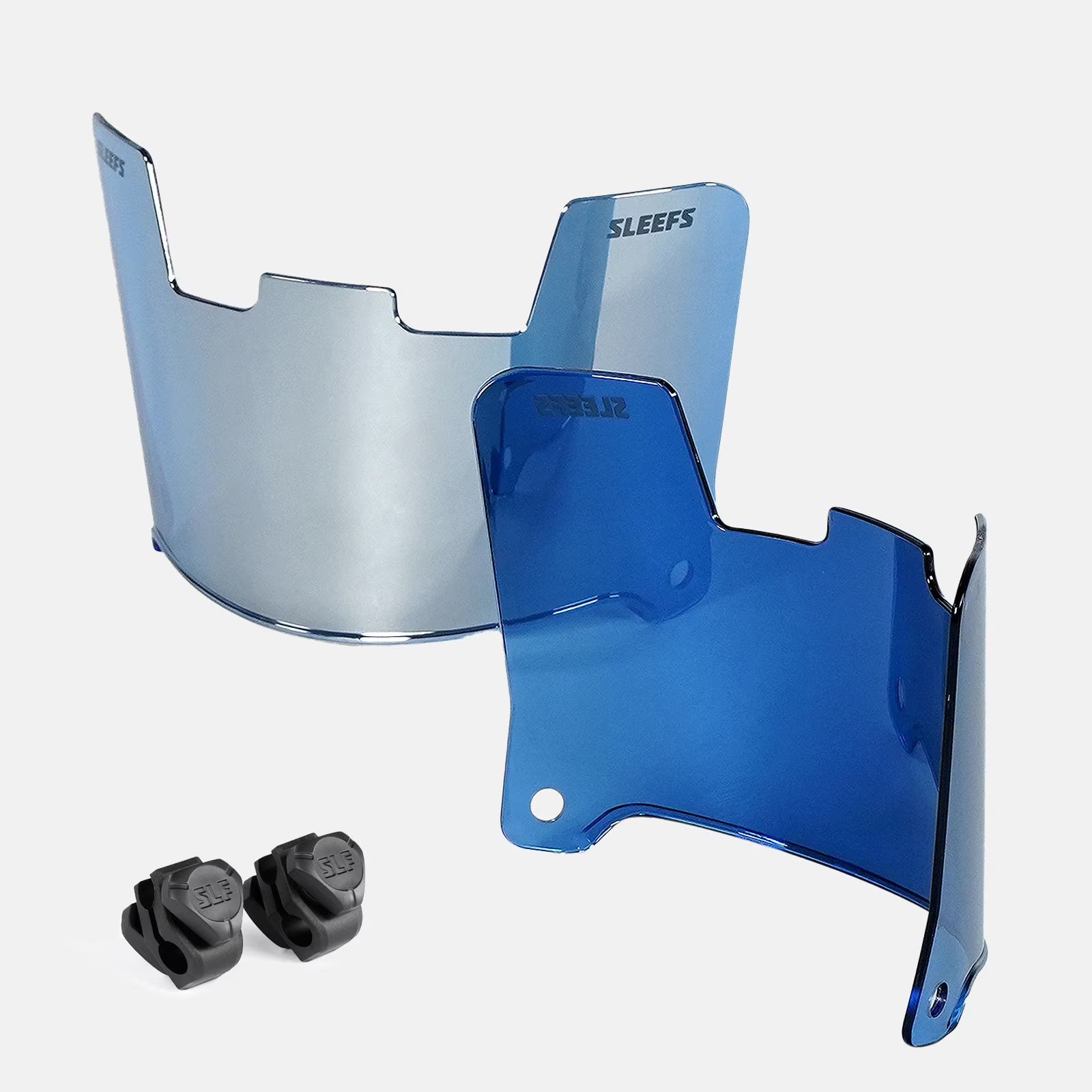 Cobalt Blue Silver Machine Helmet Visor L49040