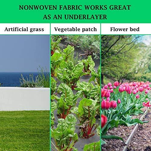 Heavy Duty Garden Landscape Fabric Ground Cover 6x300 ft 1.8 oz T44339