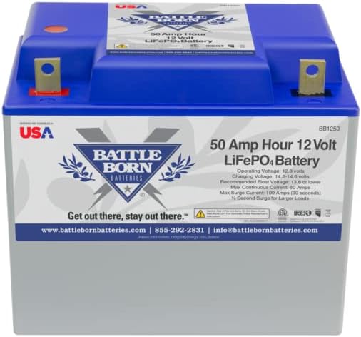 50 Ah 12V Group 24 LiFePO4 Deep Cycle Battery A1754