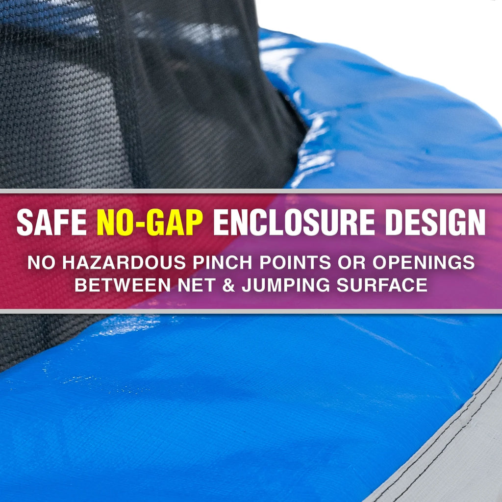 10' Round Trampoline with Steel Enclosure and Jump Mat Q5745