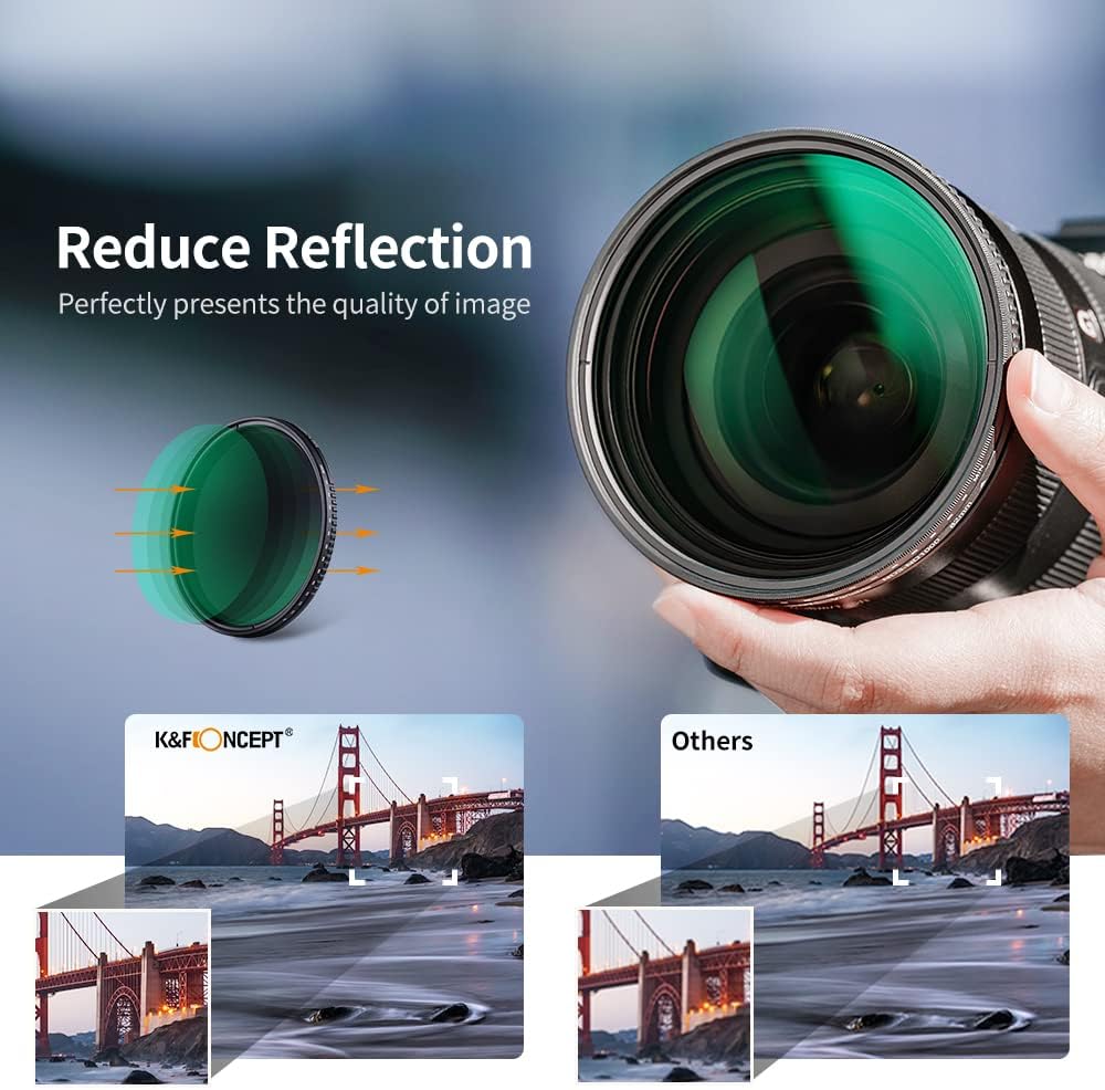 67mm Variable ND3-ND1000 Neutral Density Lens Filter Pack of 2 H332