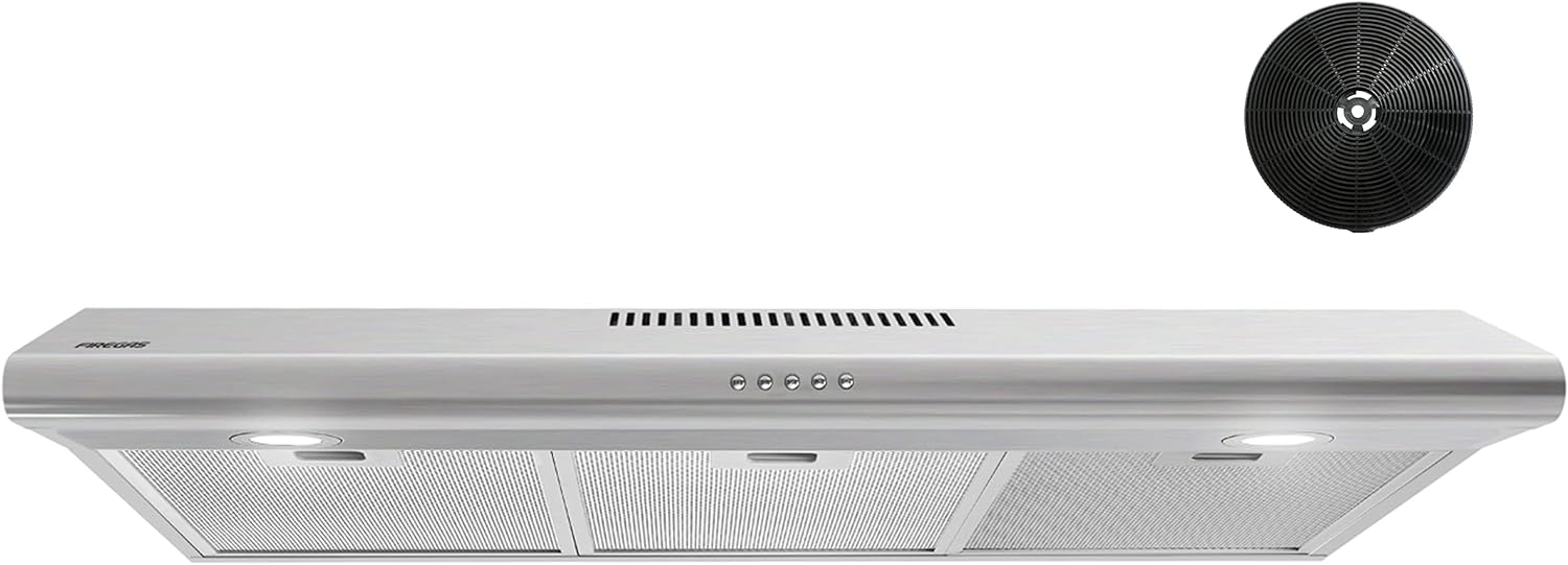 36 Inch Ducted/Ductless Under Cabinet Range Hood with LED Light X50852