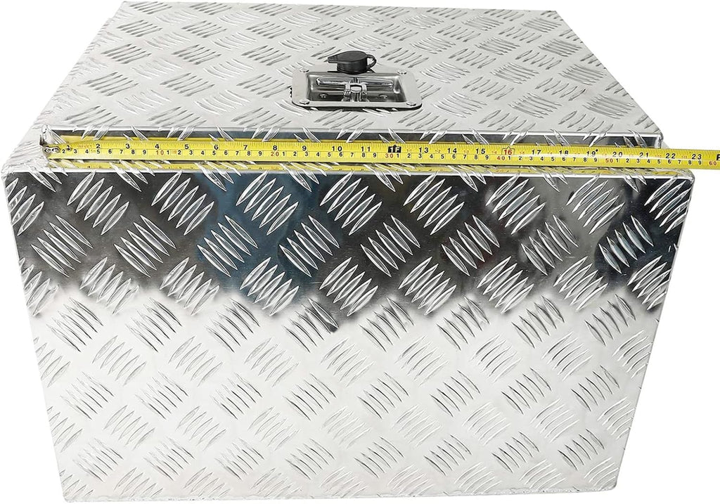Silver Aluminum Pick Up Truck Bed Tool Box with Lock Keys L558600