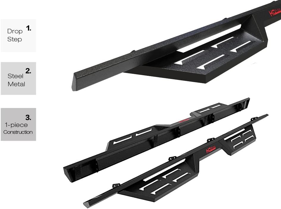 Steel Construction Drop Down Style Running Boards B562
