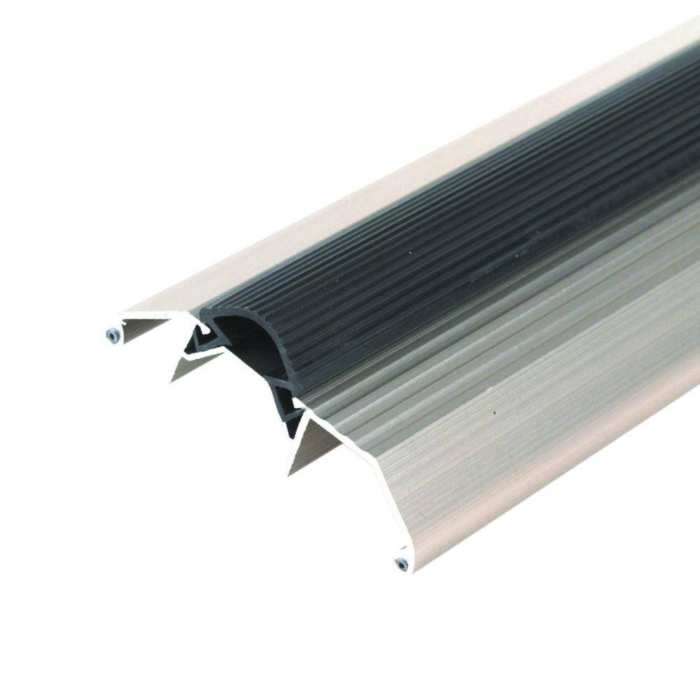 Satin Nickel Aluminum Threshold with Vinyl Seal H1638