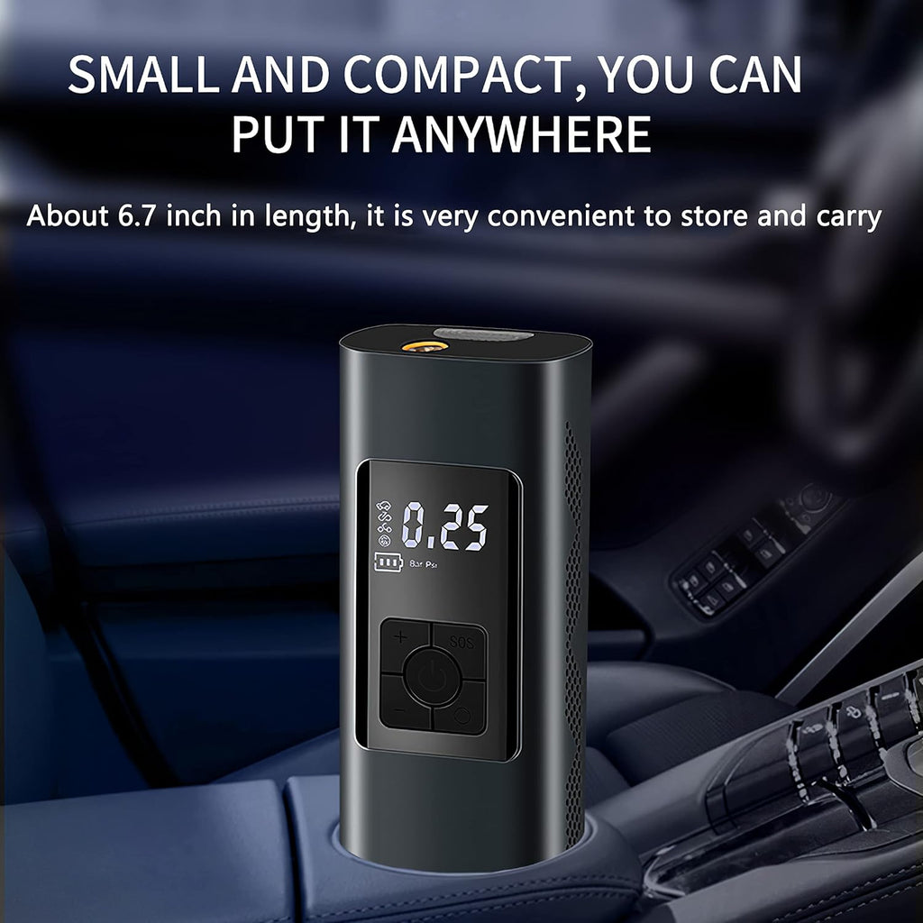 Portable Tire Inflator Air Compressor with 6000mAh Battery O4366