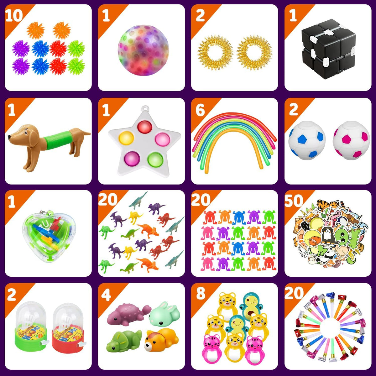 600 Pcs Sensory Fidget Toys Pack H62493