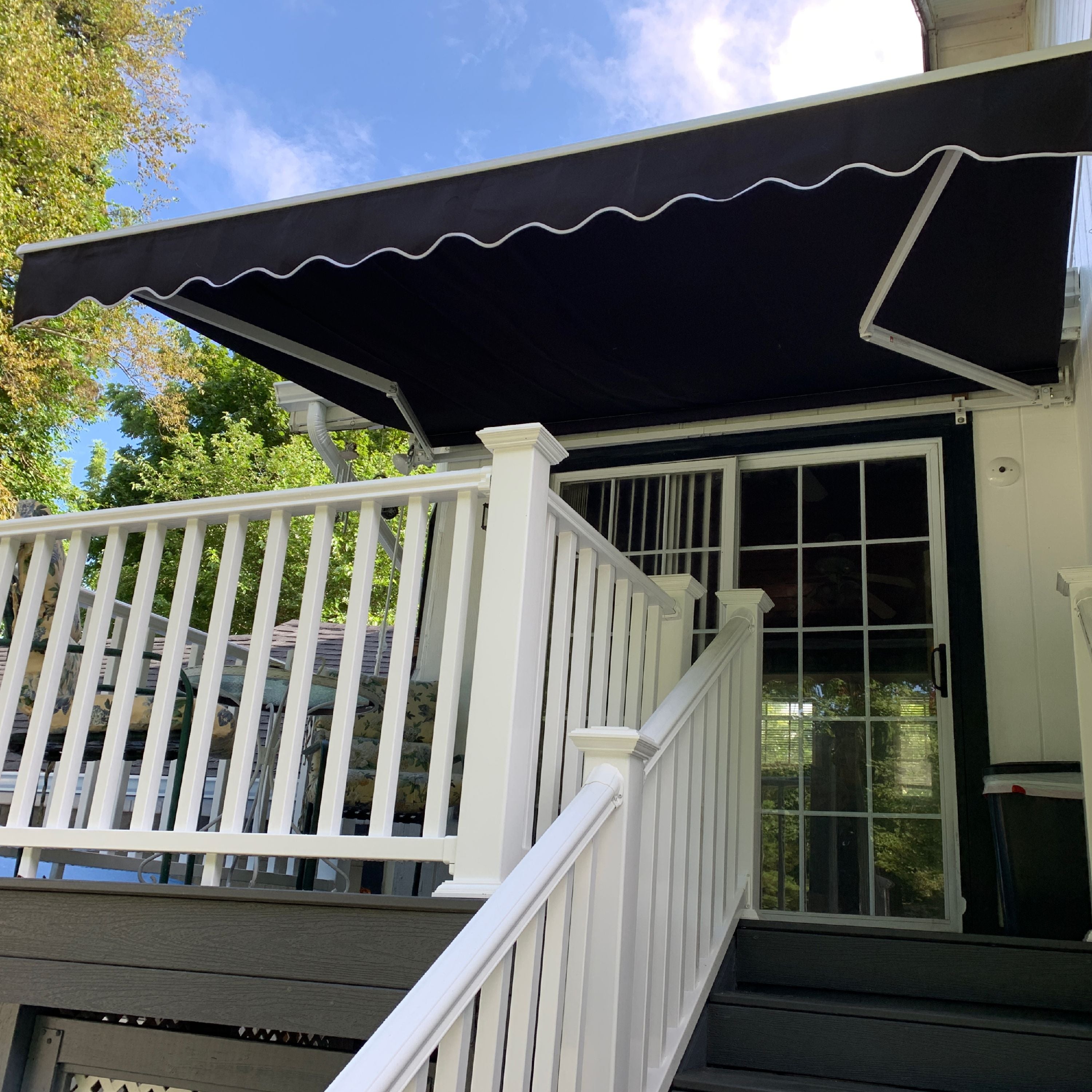 Black Retractable Patio Awning Z256140