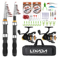 Spinning Rod Kit 2.1m Combo Set with Soft Lures and Rod Reel Z151164