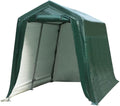 7 Ft x 12 Ft Outdoor Carport Shelter with Metal Frame and Waterproof Cover L3729