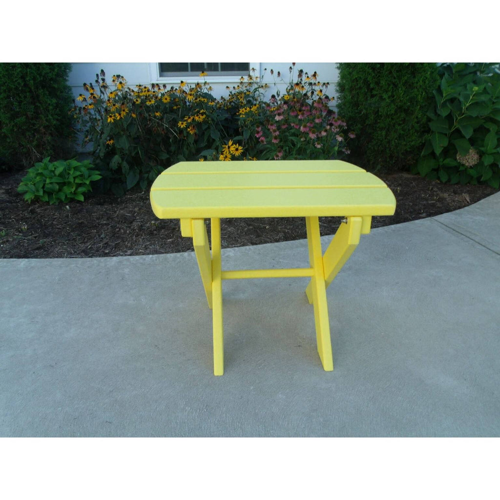 Walnut Poly Lumber Folding End Table X2860