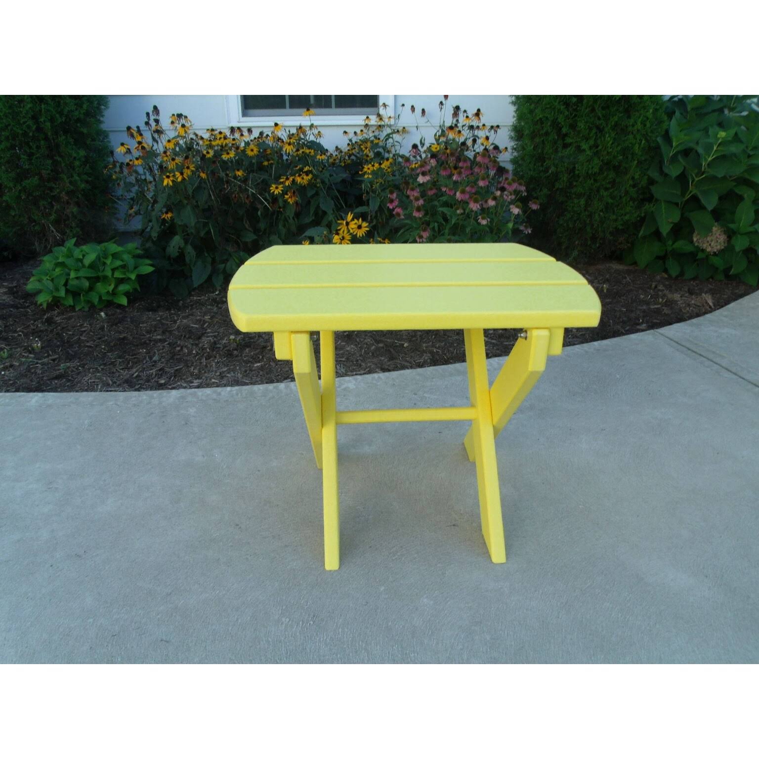 Walnut Poly Lumber Folding End Table X2860