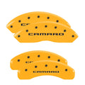 4 Caliper Covers Yellow Finish Black E9697