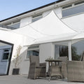 13ft 1x22 x 9ft 10x22 Polar White Breathable Rectangle Sail Shade V1414