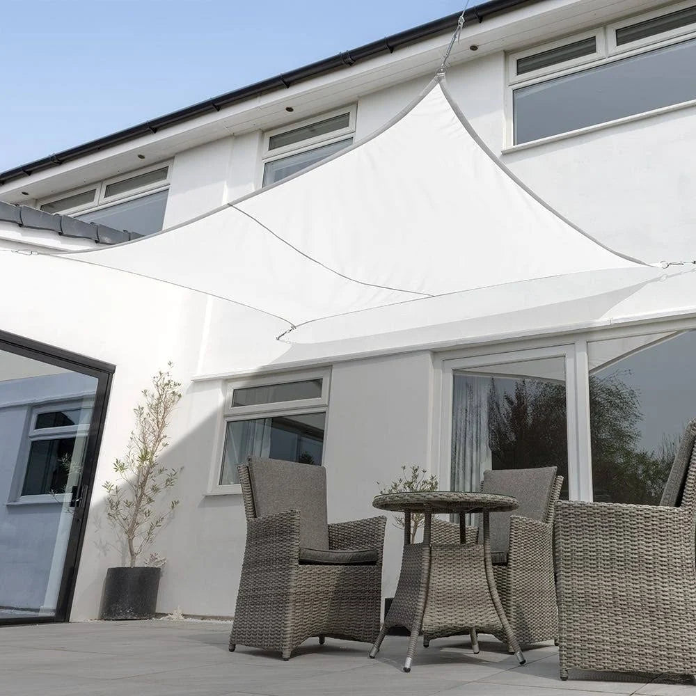 13ft 1x22 x 9ft 10x22 Polar White Breathable Rectangle Sail Shade V1414